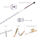 ruban led flexible 5mm 60leds adhésif blanc multicolore moderne technologique
