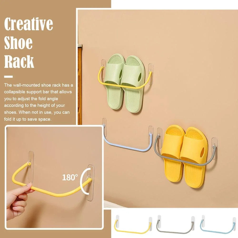 supports murals pliants adhésifs chaussures couleur verte bleue jaune moderne