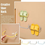 supports murals pliants adhésifs chaussures couleur verte bleue jaune moderne