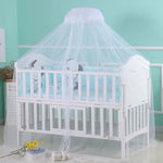 filet protection lit bébé blanc transparent clips géométrique anti moustiques