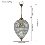 suspension lumineuse cristal dorée élégante classique brillants transparents chambre salon