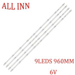 bande lumineuse led blanc 960mm diodes 6v moderne sans visibilité fixations