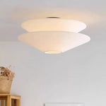 suspension lumineuse moderne blanche trois abat jour circulaire minimaliste chambre salon