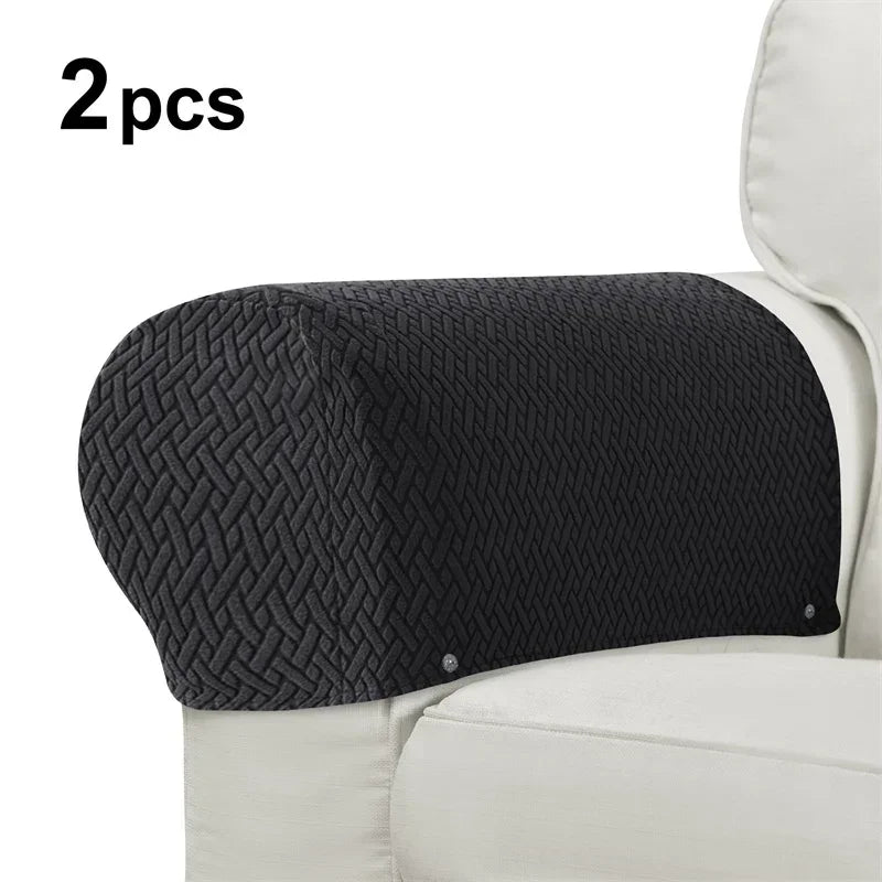 protège accoudoirs fauteuil tissé motifs géométriques gris moderne eyelets intérieur automne hiver