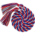 cordon remise diplôme pompon boucle ruban rayé toge graduation