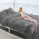 couverture peluche douce rose clair gris violet vert pastel confortable