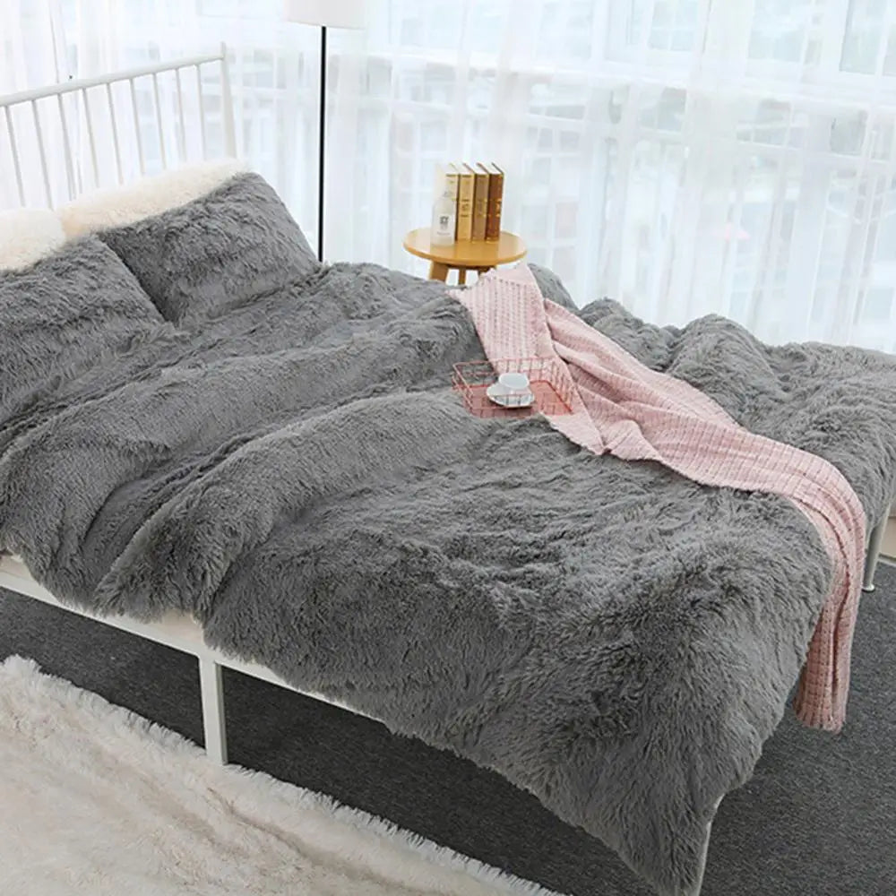 couverture peluche douce rose clair gris violet vert pastel confortable