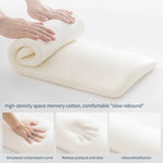 coussin soutien lombaire gris uni mousse mémoire forme contemporain lit 60x28x5cm