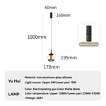lampe suspendue moderne industrielle verre transparent noir doré maille dorée 2700k 5700k