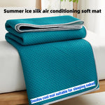 tapis sol moderne bleu rose gris géométrique petits points opaque simple ruban élastique
