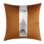 ensemble housses coussin noir rayures dorées velours luxe moderne taies oreiller décoratives