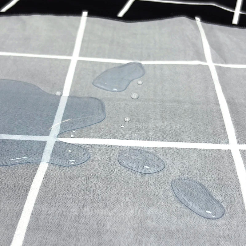 serviette adulte noire blanche moderne 100 polyester solide imperméable lavable 230x250cm