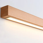 lampe led moderne bois naturel clair éclairage chambre salon entrée fixée mur appliques murales