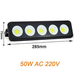 projecteur led 100w 50w noir moderne ip65 extérieur intérieur 220v