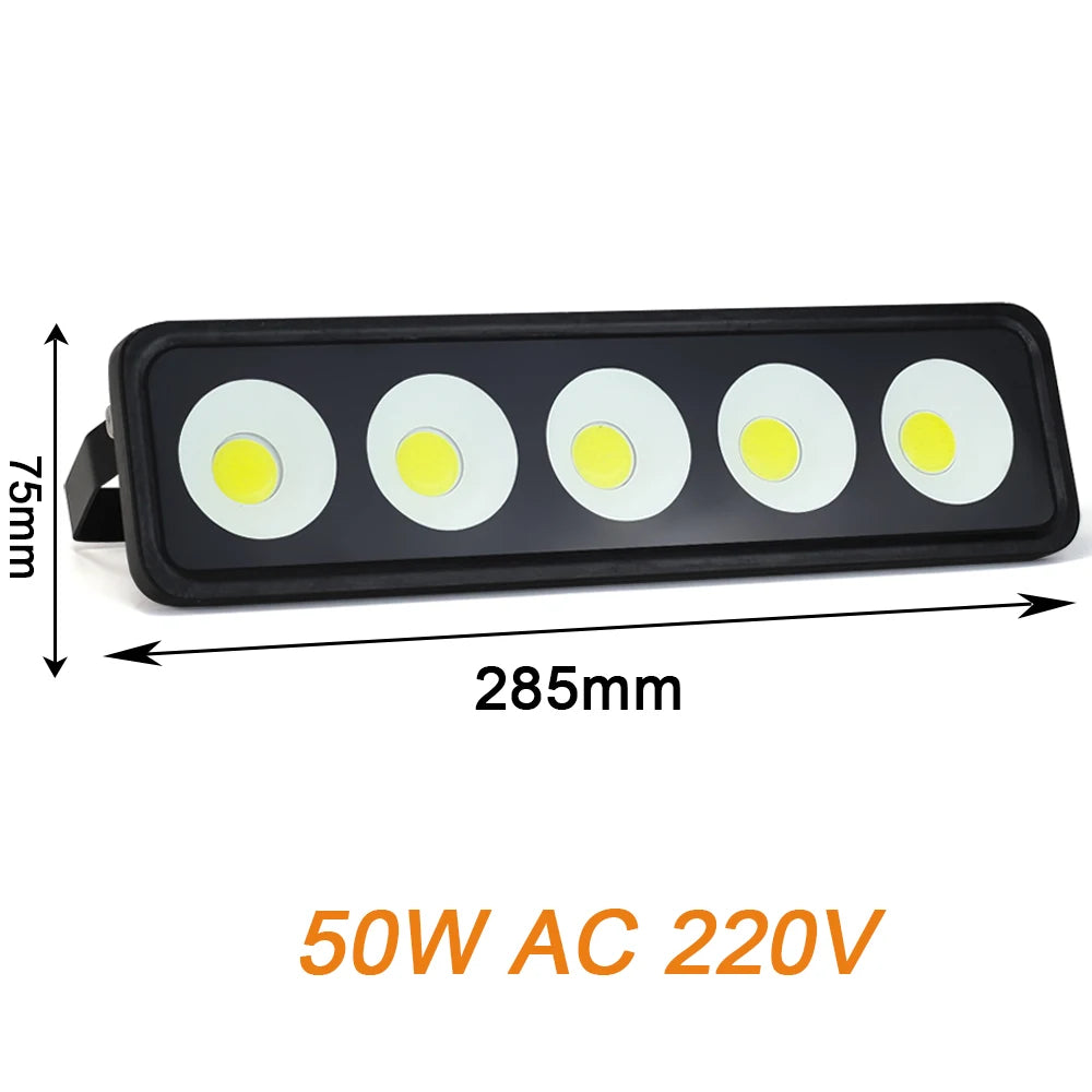 projecteur led 100w 50w noir moderne ip65 extérieur intérieur 220v