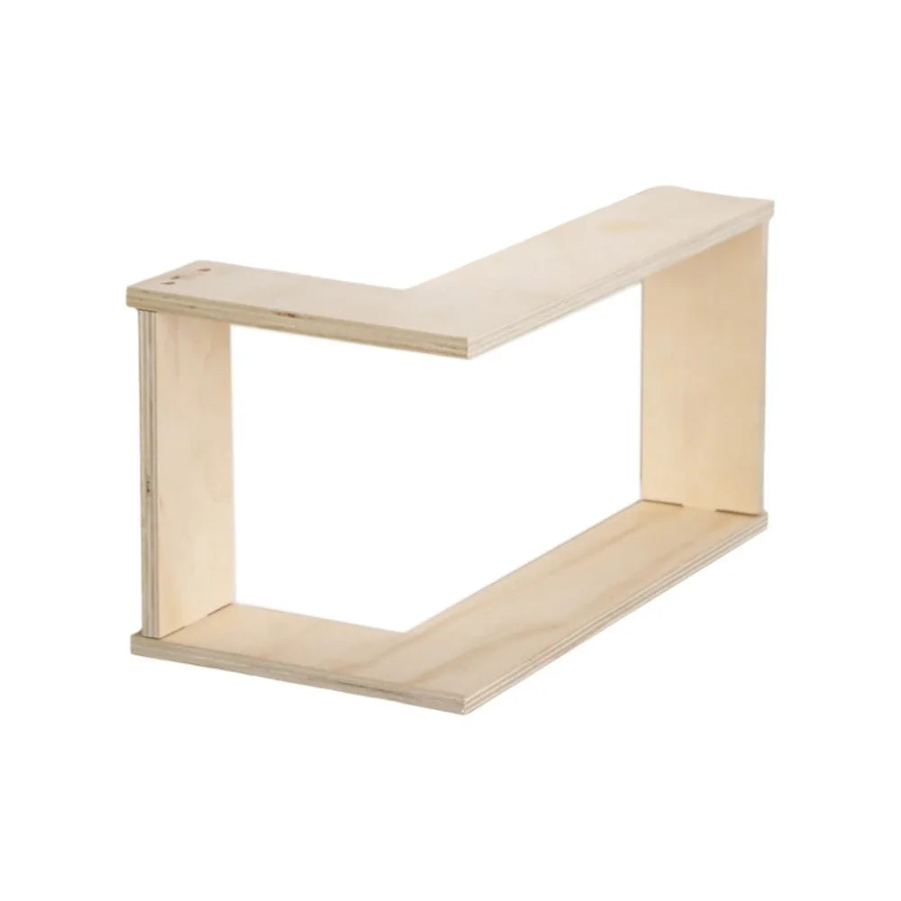 étagère murale bois naturelle moderne plante artificielle lampe led photo jouets livres horloge