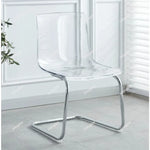 chaise contemporaine transparente texture ondulée moderne coeurs adhésifs