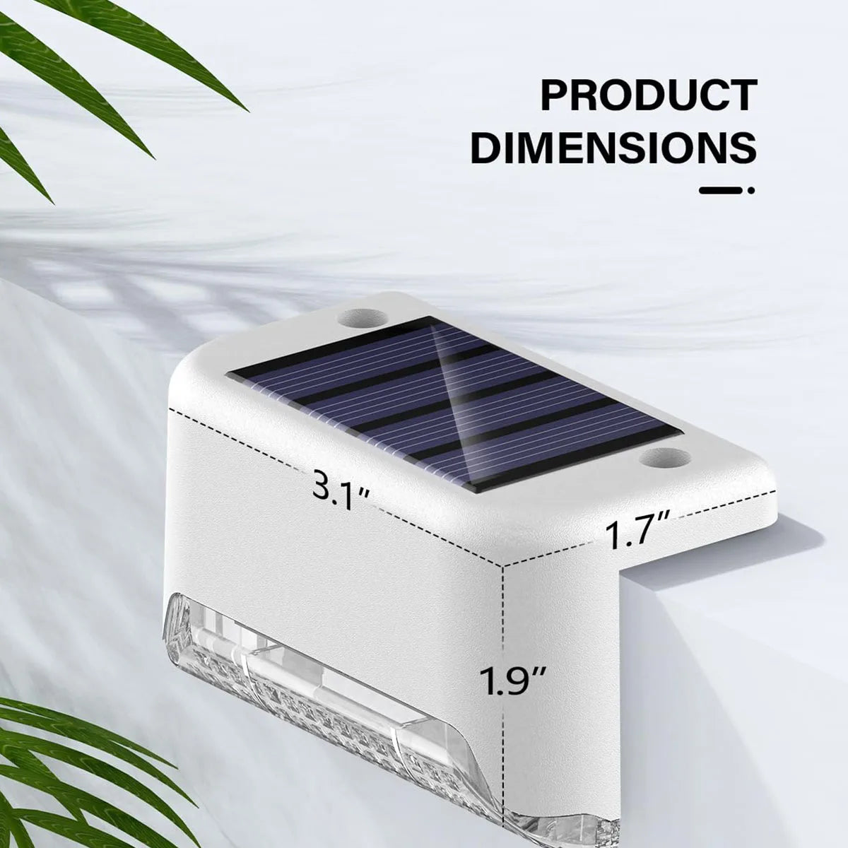 éclairage extérieur led solaire ip44 adhésif moderne transparent noir autonomie