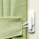 pinces rideau adhésives modernes blancs pièces facile surfaces lisses cloisons sèchesOpaque câble rideau included
