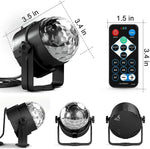 Mini disco ball light multicolore effet miroir moderne télécommande festif autoinstallation domestique