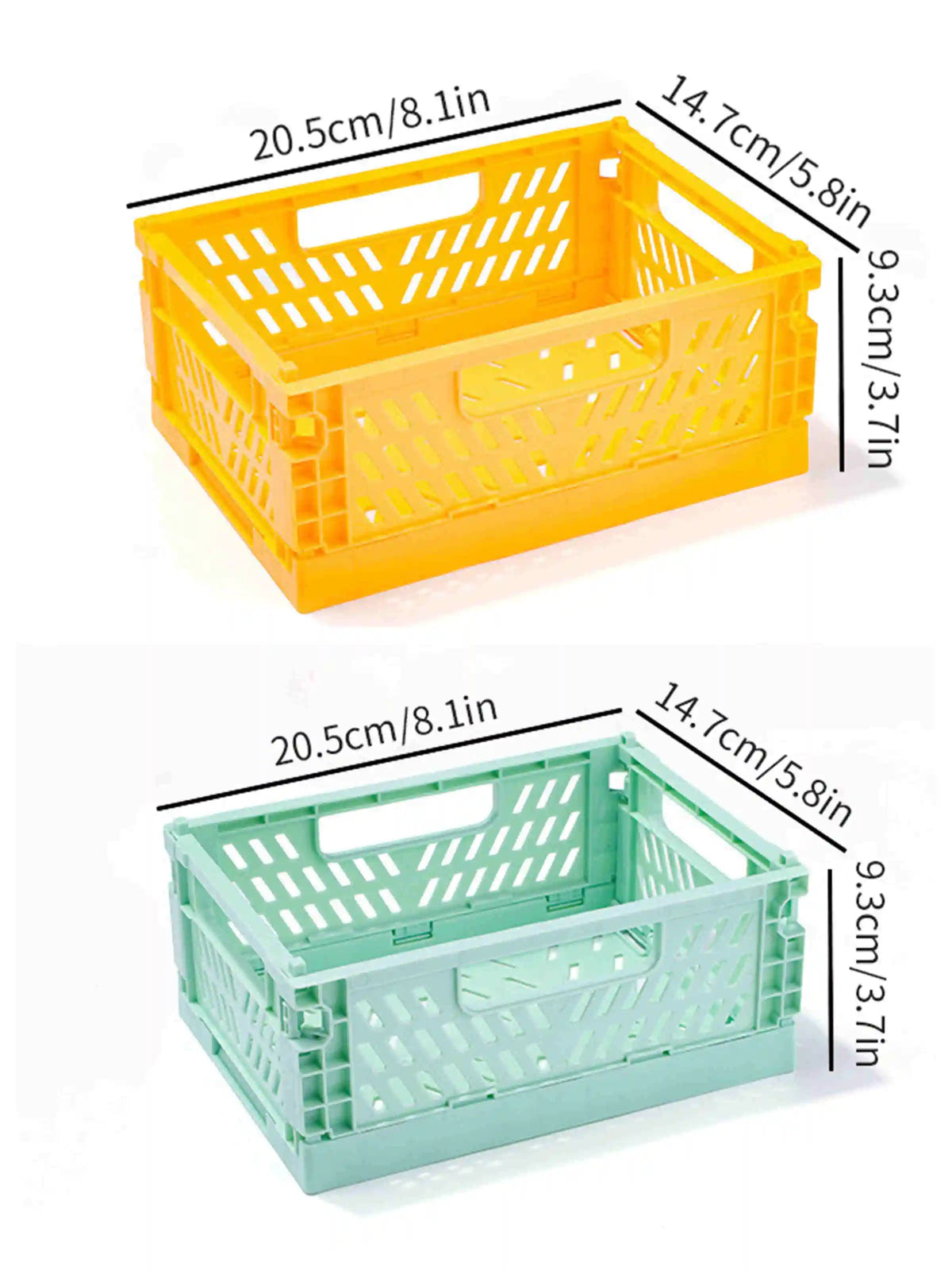 panier rangement pliable plastique perforé maison organisateur moderne