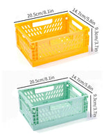 panier rangement pliable plastique perforé maison organisateur moderne