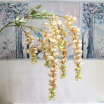 guirlande fleurs artificielles modernes rose bleu blanc intérieur décoration mariage anniversaire baby shower