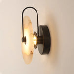 lampe murale moderne marbre blanc noir 25cm 3000K LED 90 260V