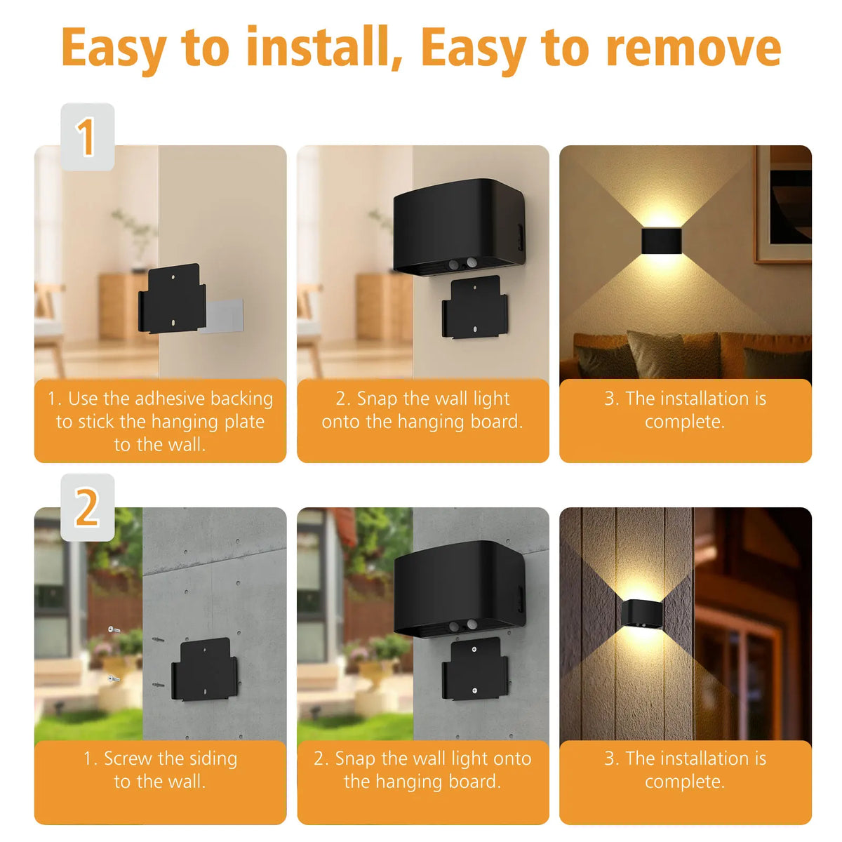 applique murale led rechargeable noir contemporaine capteur infrarouge télécommande chambre coucher étude entrée