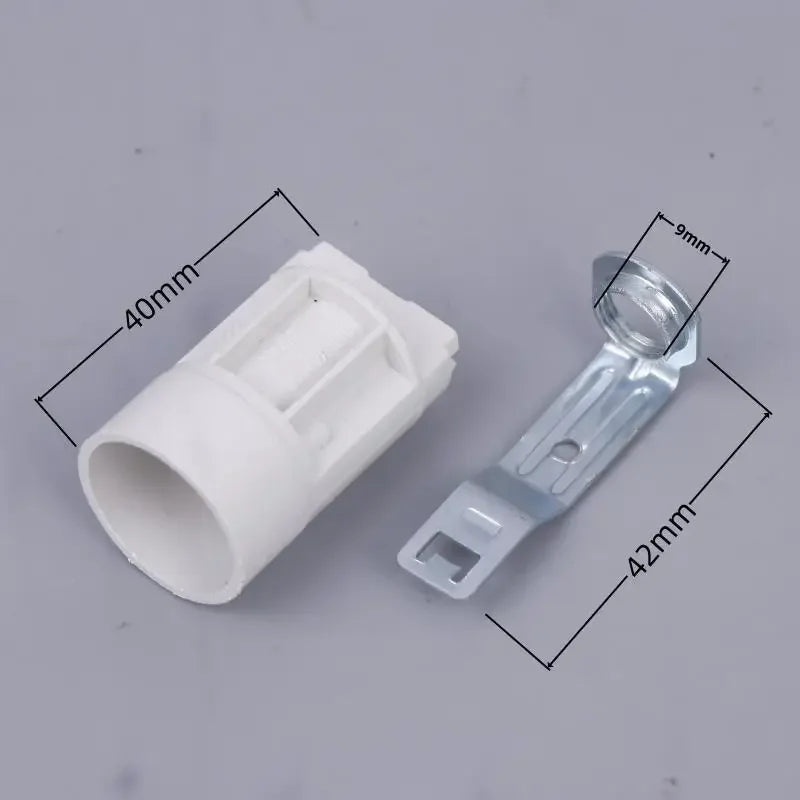 connecteurs électriques blancs modernes 40mm 9mm 10 pièces métal rond lisses opaques