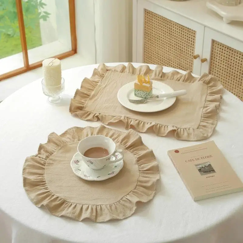 serviettes table classiques rayées rose clair serviettes table beige serviettes table blanches fronces antidérapantes