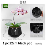 pots orchidées blancs moderne ventilation aération plateaux intérieurs extérieurs