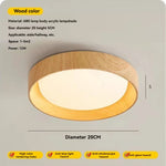 plafonnier led moderne couleur bois blanc chambre cuisine interrupteur bouton lumière changeante
