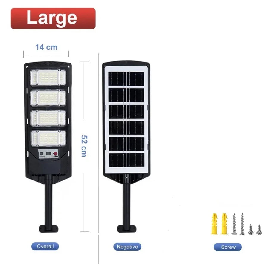 lampadaire solaire led moderne noir blanc ip65 extérieur mur télécommande capteur infrarouge