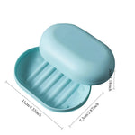 porte savon moderne plastique rose blanc bleu texture mat salle bain conteneur assiette support