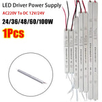 alimentation led 12v 24v 18w 36w 48w câbles blanc moderne sans fixation