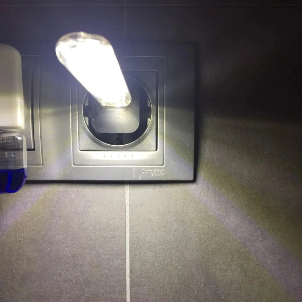 lampe led rechargeable transparente moderne adhésif prise usb 24led 2492000lm rgb veilleuse