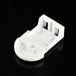 chaîne rideau blanches moderne opaques eyelets plaque fixation