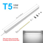 tube led blanc lisse moderne 50cm clips aluminium éclairage intérieur économie d'énergie
