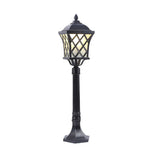 lampe sol extérieure ip65 noir bronze led 2492000lm grille ajourée classique vintage aluminium