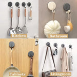 crochet mural ventouse moderne gris lisse brillant salle bain cuisine support douceporte serviette adhésif