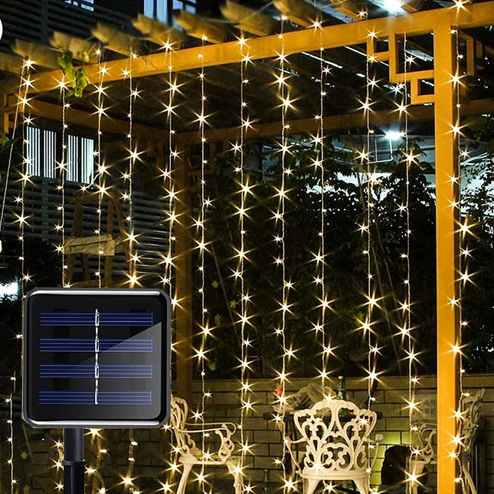 guirlande lumineuse solaire étoiles blanc chaud moderne 3m 1m 2m 3mextérieur vacances camping patio