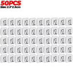 organisateur câbles clips adhésifs transparents modernes sans motif utilisation multiple PVC