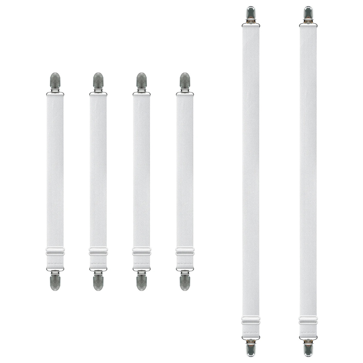 attaches drap noir blanc clips ressorts tissu lisse ajustables utilitaires chambre coucher fournis clips