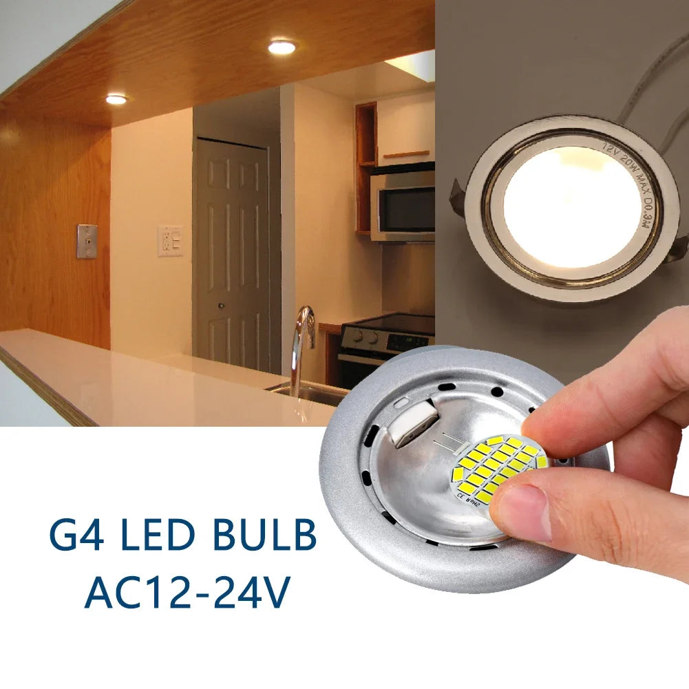 Ampoule led g4 blanc 2w 3w 5w 15led 24led nature white cold white sans