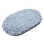 tapis bain doux absorbant mousse mémoire forme ovale couleur variée moderne