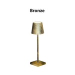 veilleuse sans fil lampe table rechargeable tactile blanc doré moderne