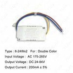driver led blanc 24v 36v 60v 108v 280ma 300ma rond perforations moderne