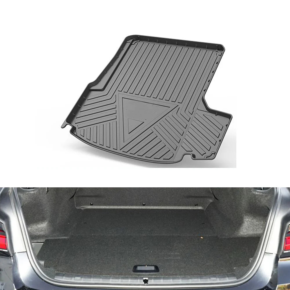 tapis coffre noir tapis latex fibre naturelle rayures horizontales texture micro perforée moderne imperméable