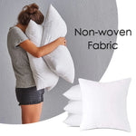 coussins mousse mémoire forme polyester blanc solides modernes voyage literie massage